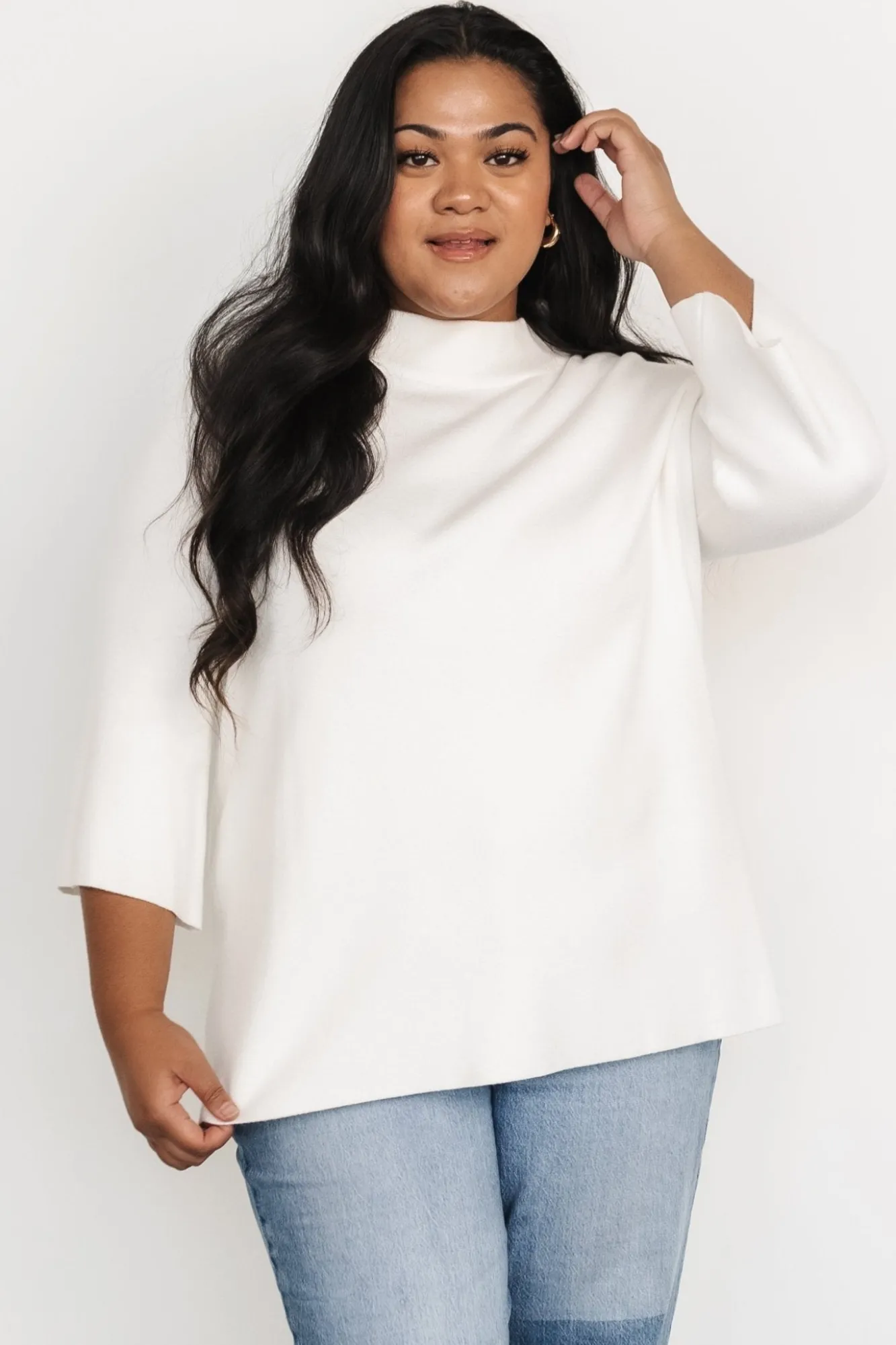 Baltic Born Zola Bell Sleeve Sweater | Off White