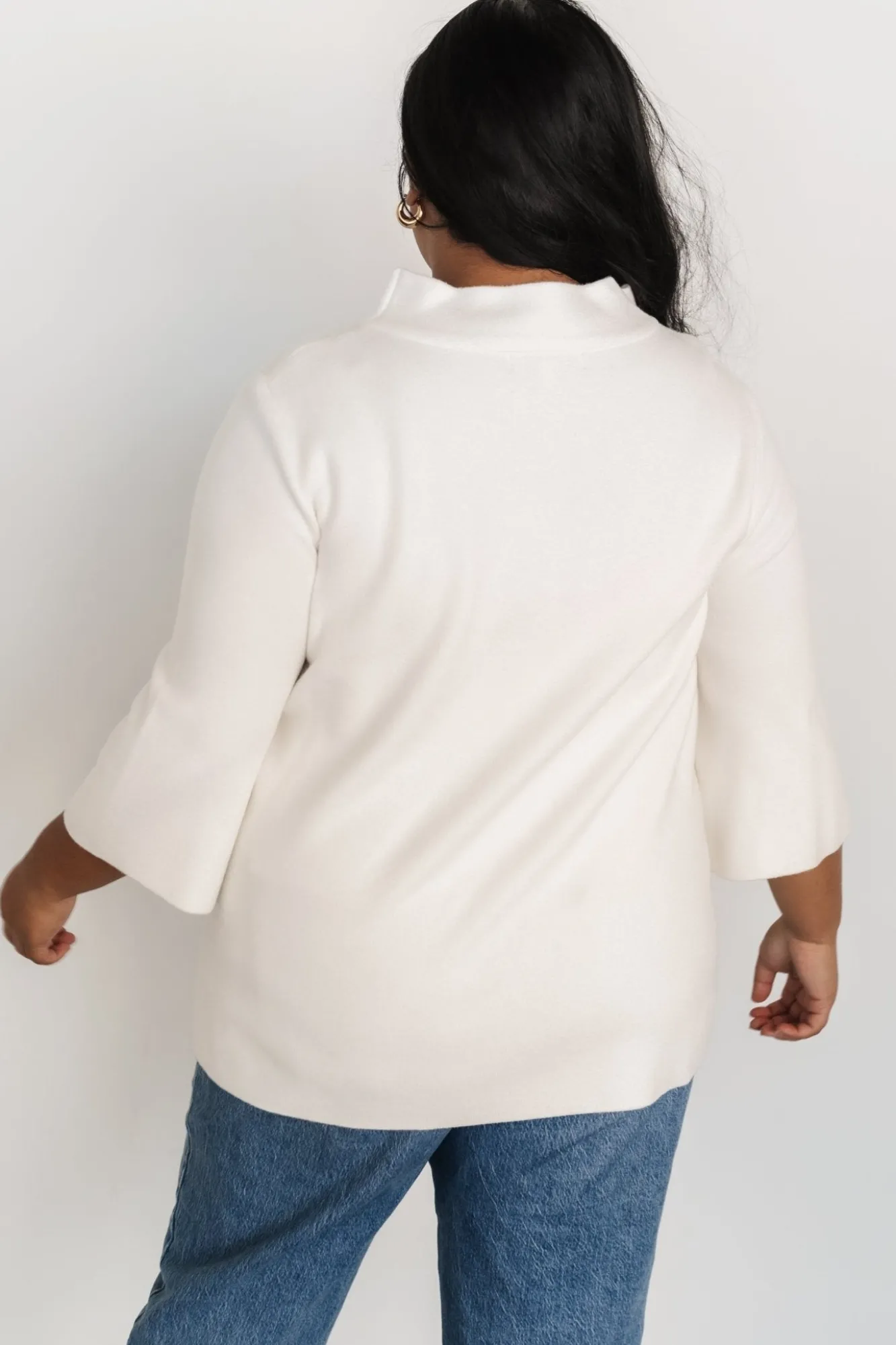 Baltic Born Zola Bell Sleeve Sweater | Off White