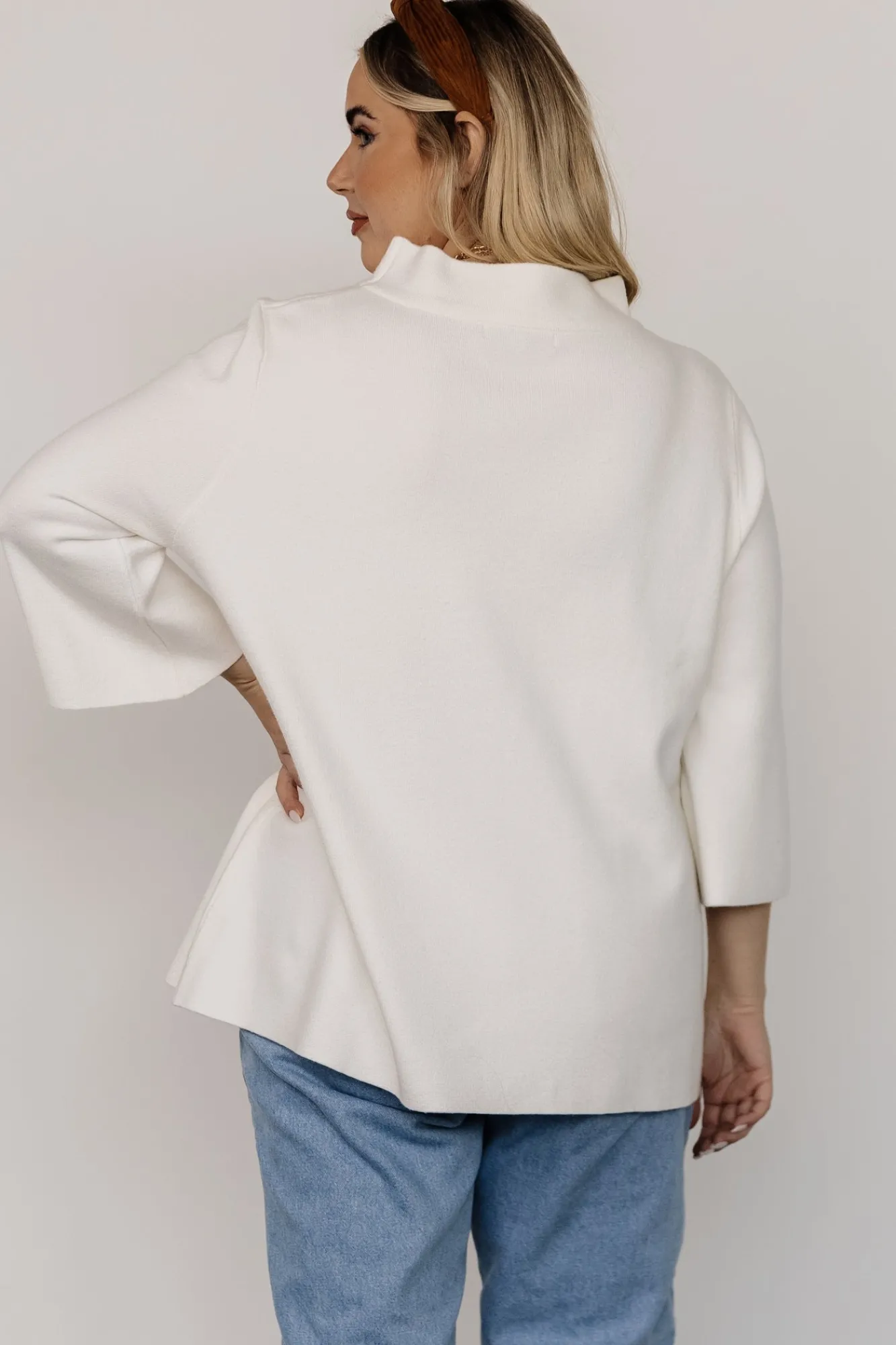Baltic Born Zola Bell Sleeve Sweater | Off White