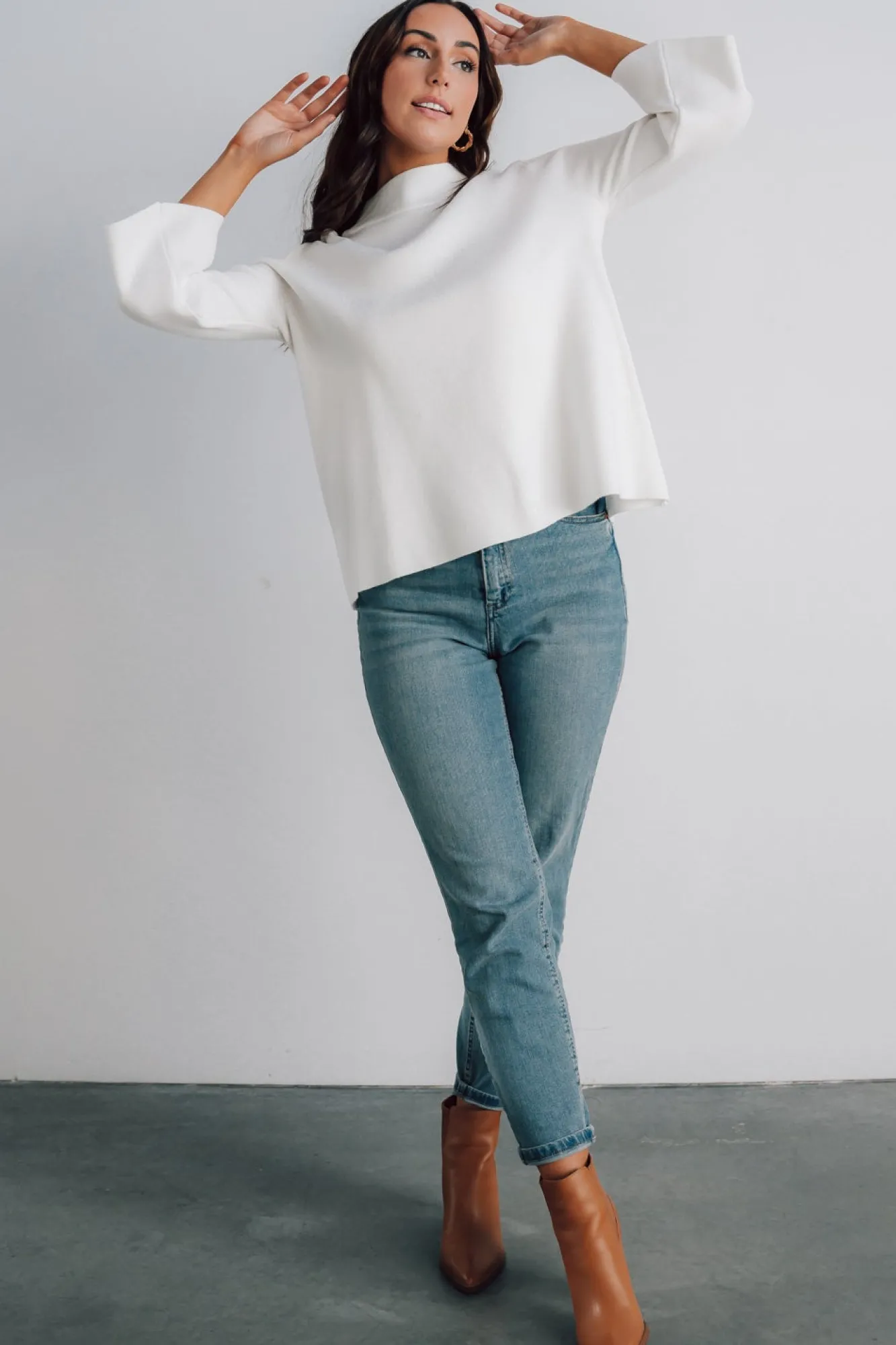 Baltic Born Zola Bell Sleeve Sweater | Off White