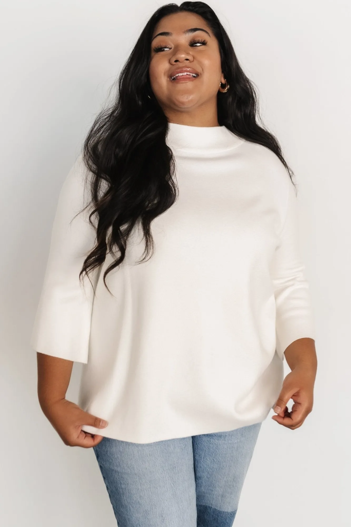 Baltic Born Zola Bell Sleeve Sweater | Off White