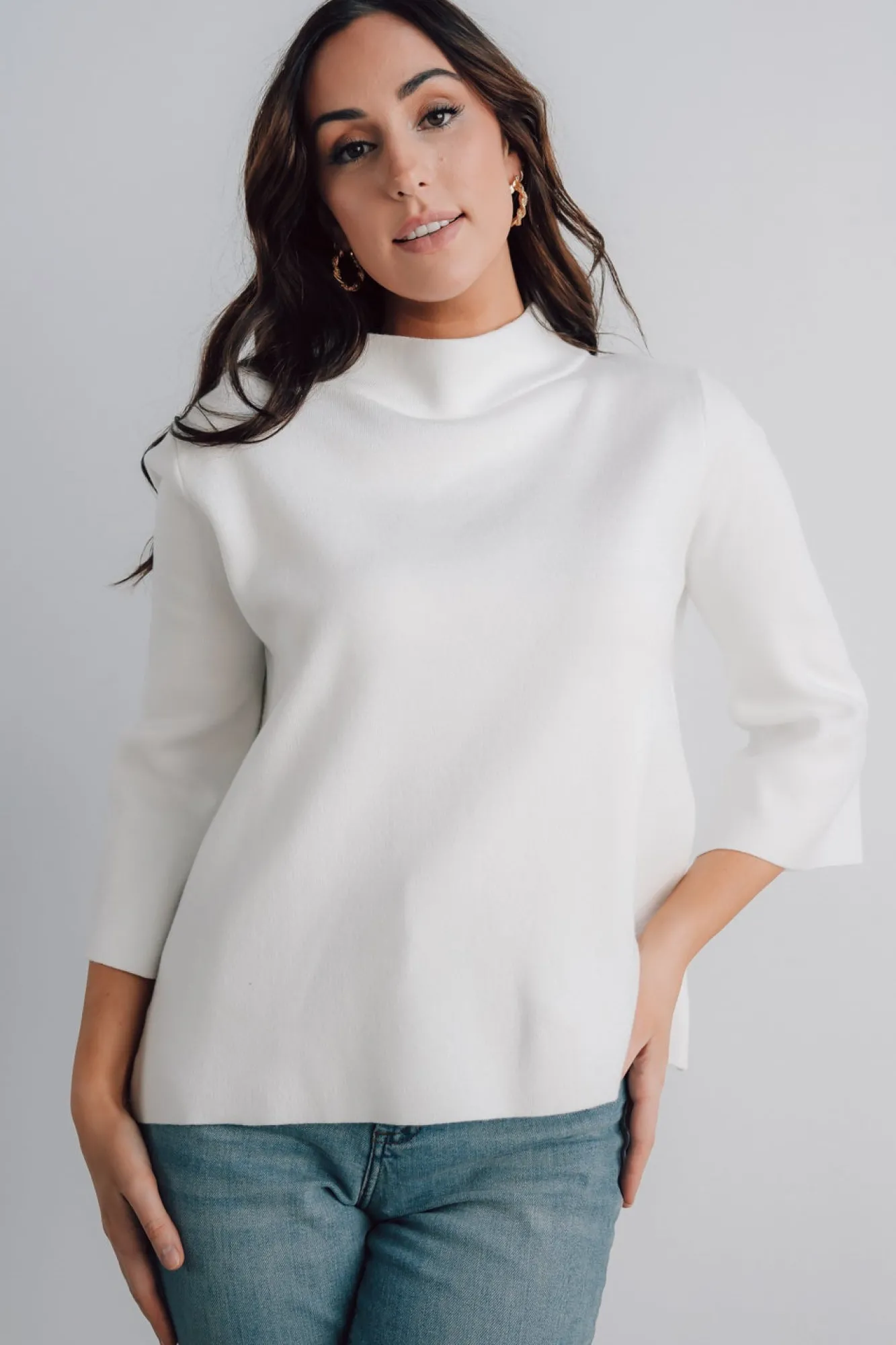 Baltic Born Zola Bell Sleeve Sweater | Off White