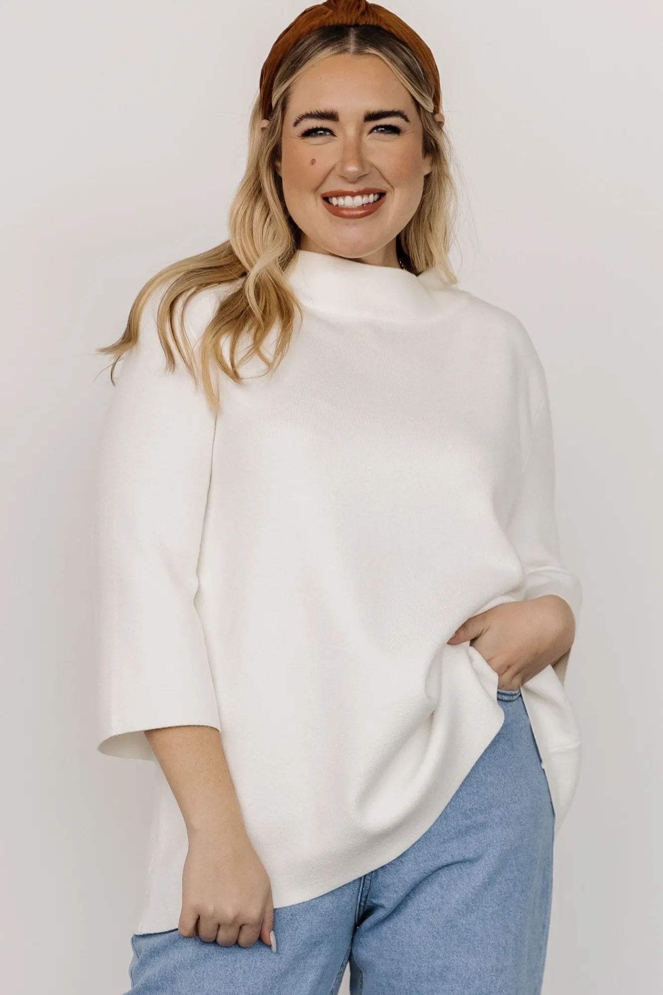 Baltic Born Zola Bell Sleeve Sweater | Off White