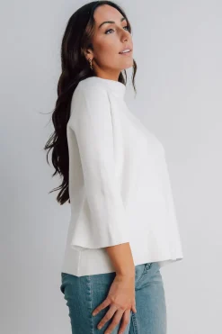 Baltic Born Zola Bell Sleeve Sweater | Off White