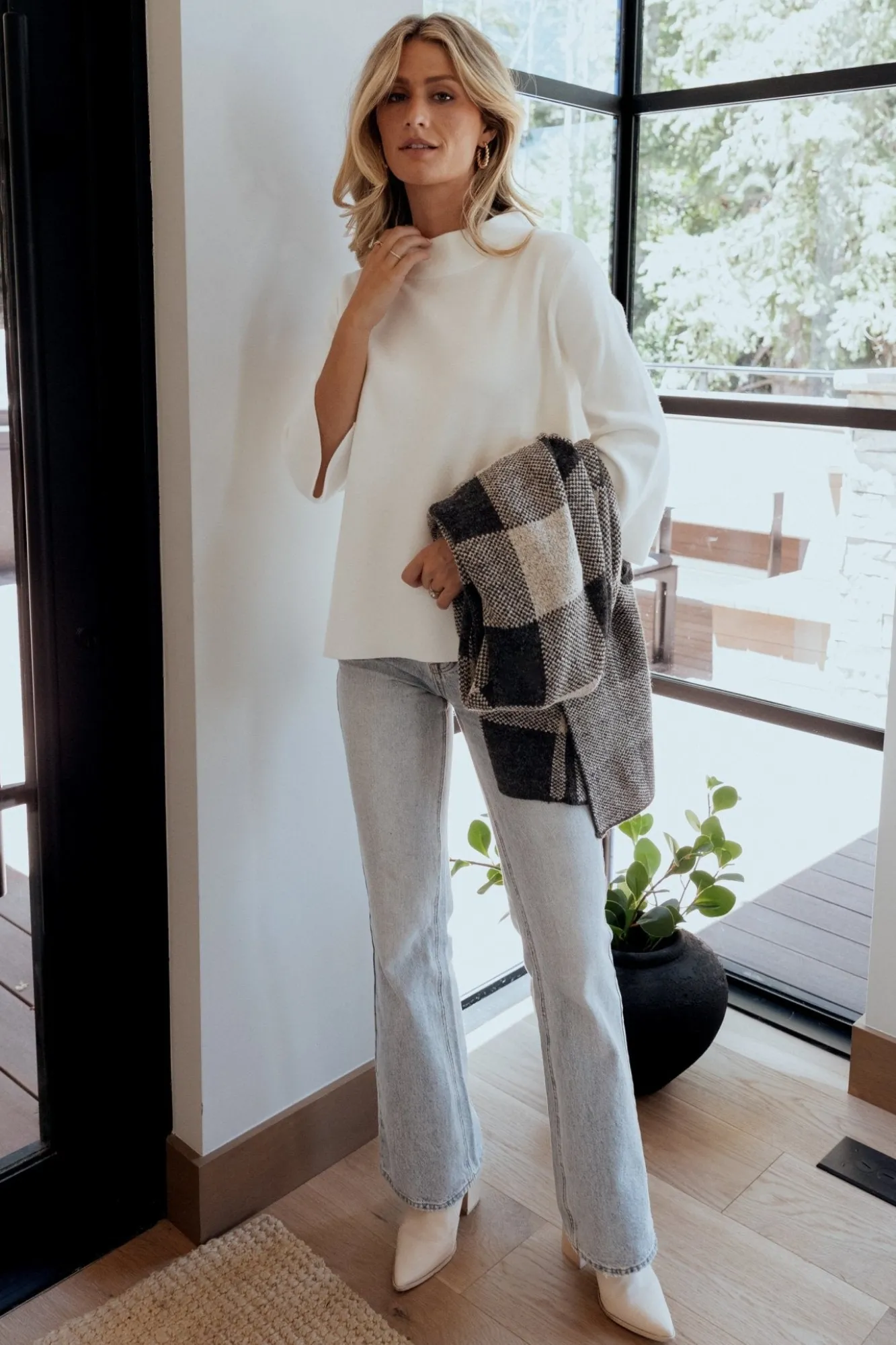 Baltic Born Zola Bell Sleeve Sweater | Off White