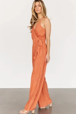 Baltic Born Zuri Tank Jumpsuit | Burnt Orange Stripe
