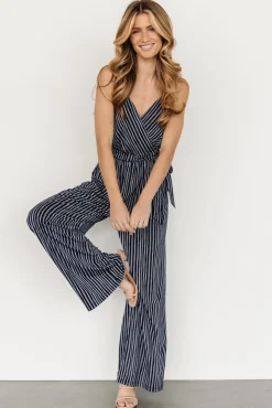 Baltic Born Zuri Tank Jumpsuit | Navy Stripe